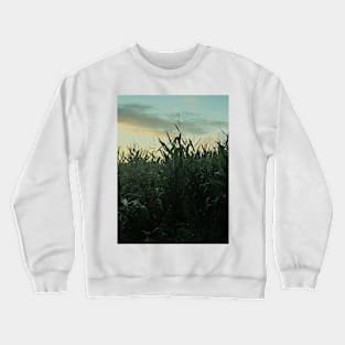 Scary Maize Field In France Crewneck Sweatshirt